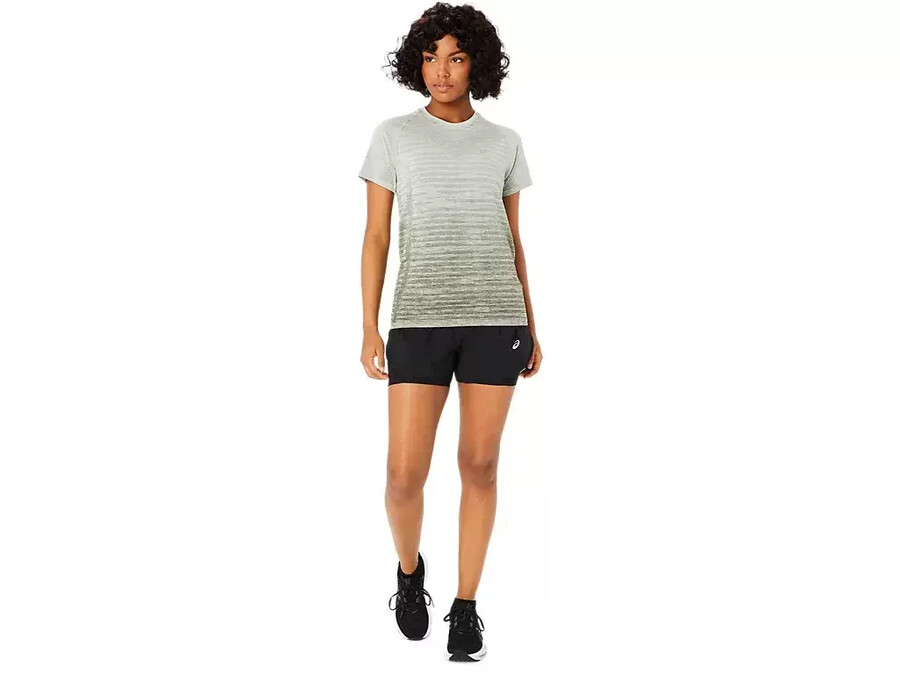 nahtloses kurzarm-top fÜr damen