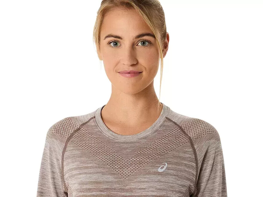 nahtloses langarm-top fÜr damen