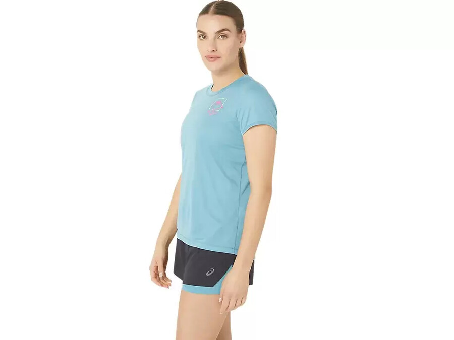 kurzarm-oberteil mit fujitrail-logo fÜr damen