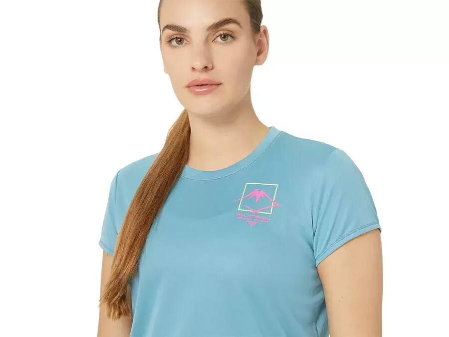 kurzarm-oberteil mit fujitrail-logo fÜr damen