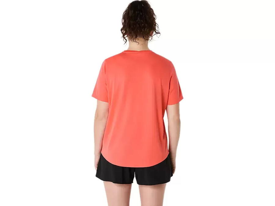 asics silbernes kurzarm-oberteil