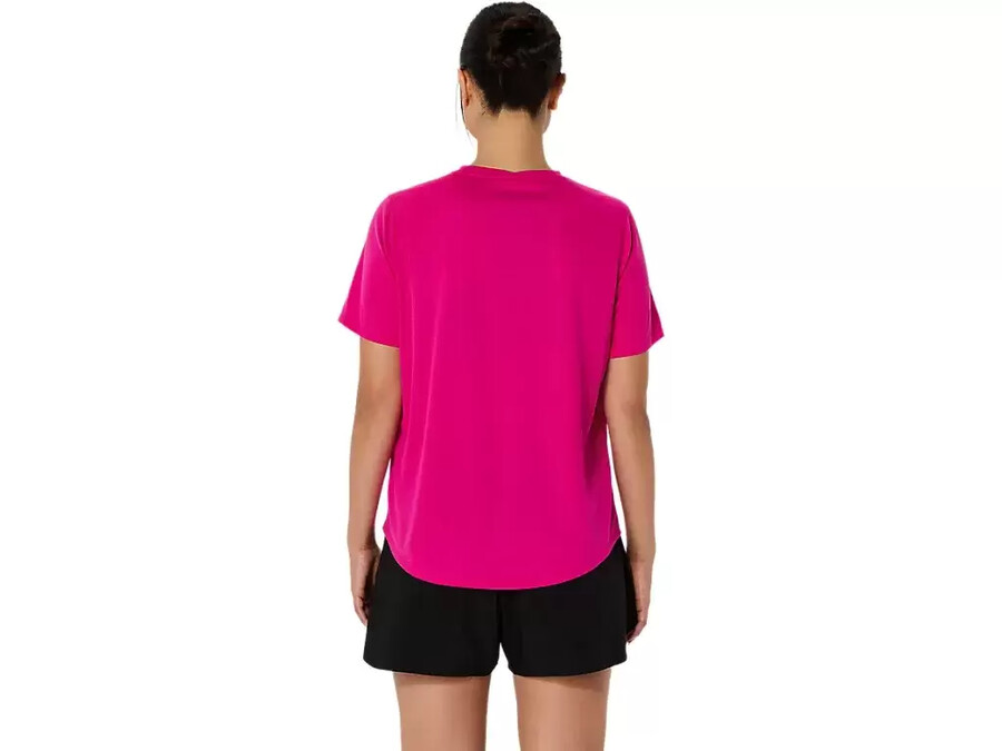 asics silbernes kurzarm-oberteil