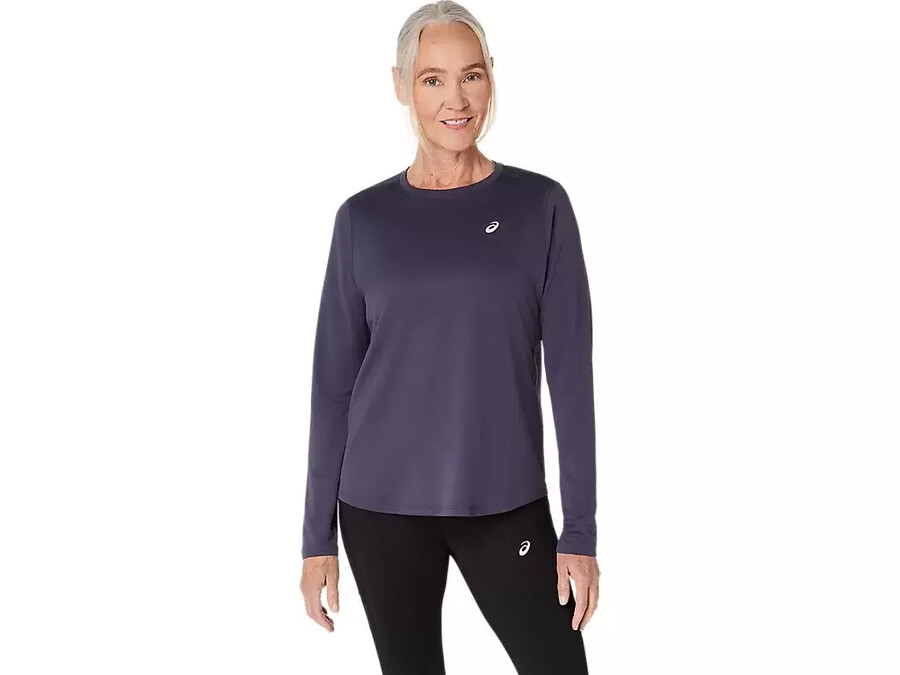 asics silbernes langarm-oberteil