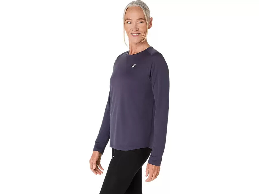 asics silbernes langarm-oberteil