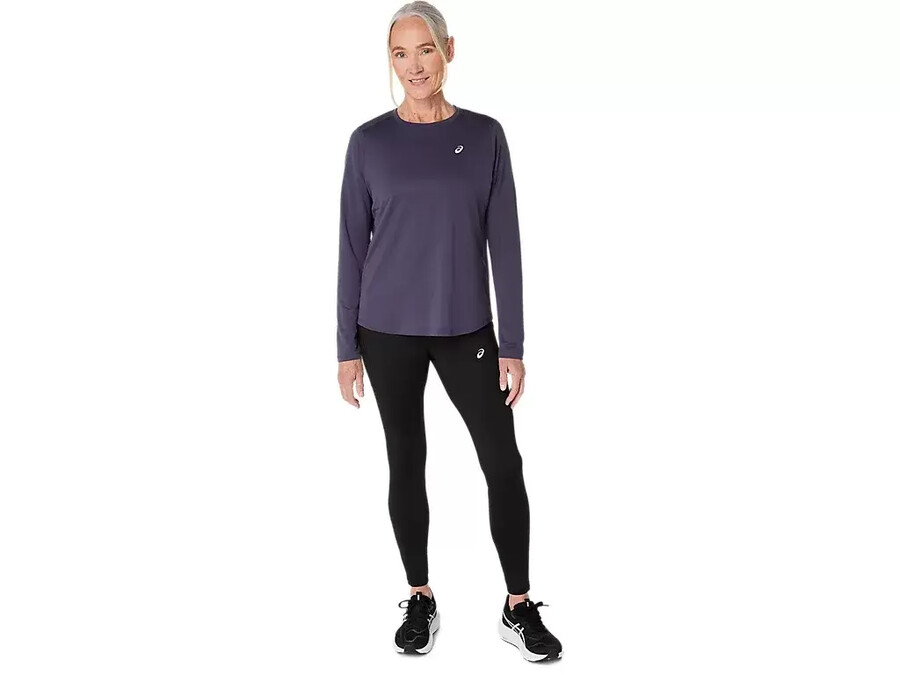 asics silbernes langarm-oberteil