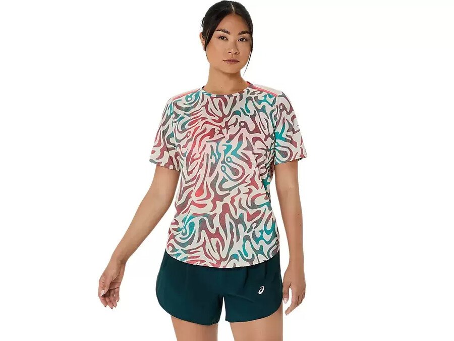 road allover-print kurzarm-top