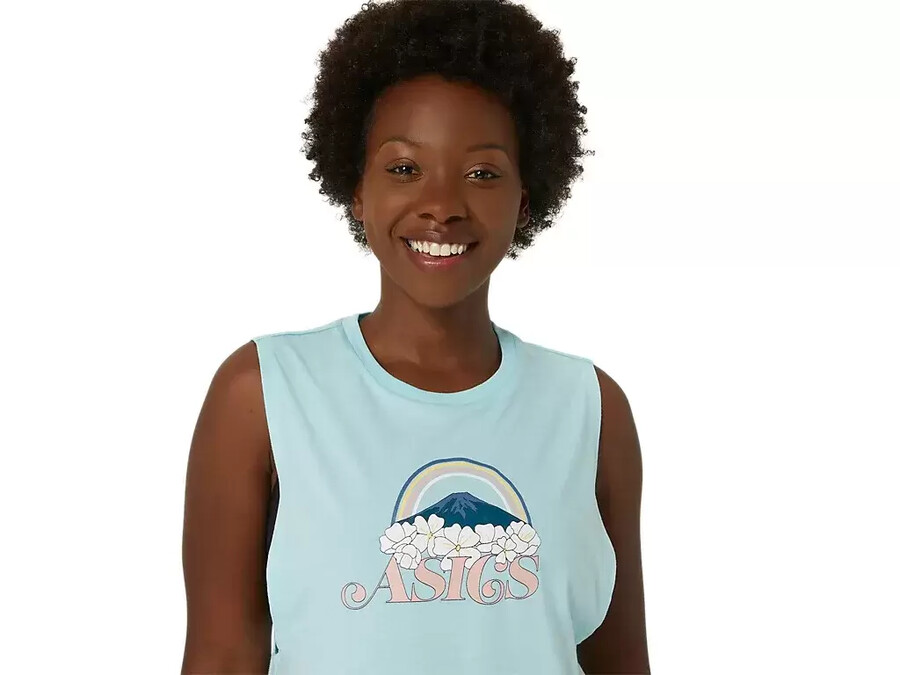 asics your adventure muscle tee fÜr damen