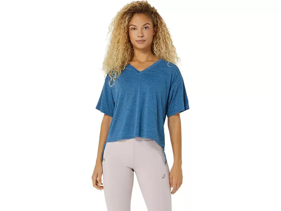 nagino flex heather kurzarm-oberteil