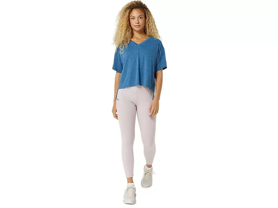 nagino flex heather kurzarm-oberteil