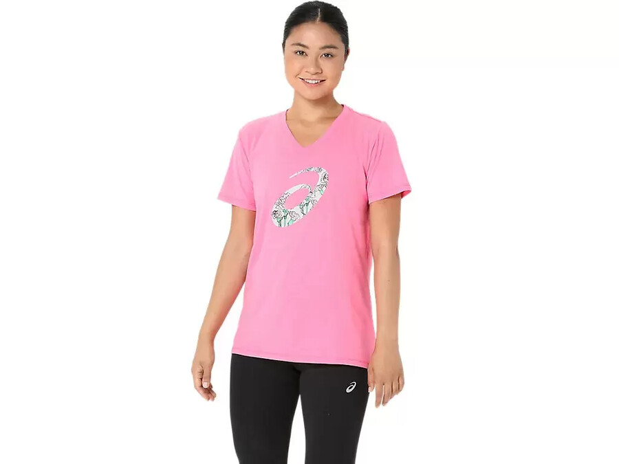 carnation kurzarm-v-ausschnitt-shirt fÜr damen