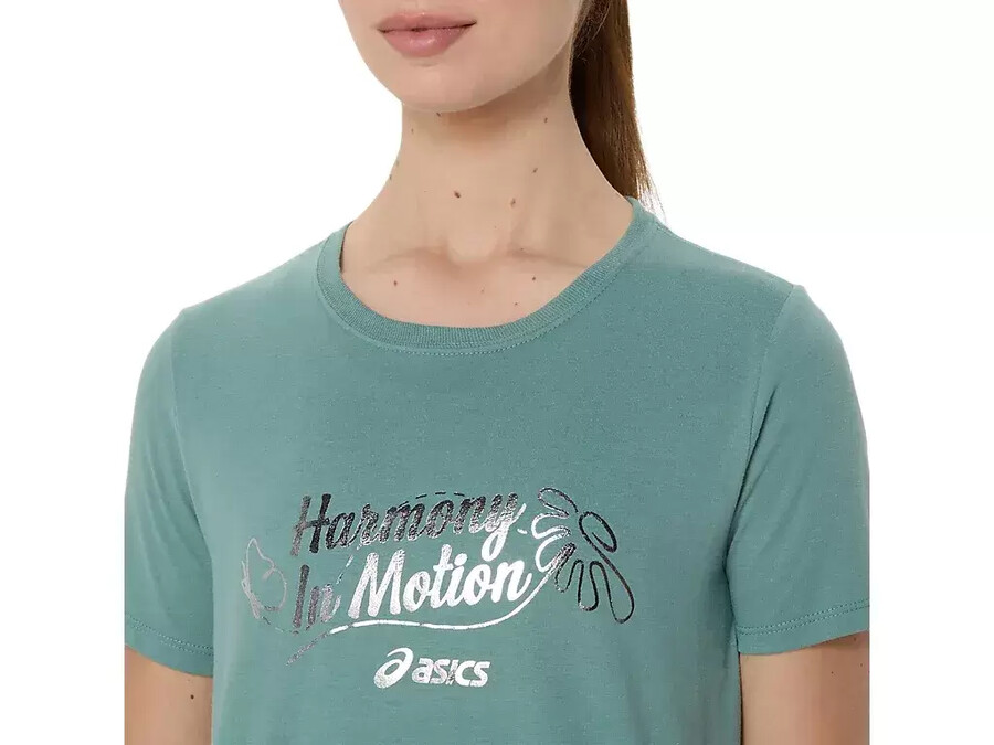asics foil kurzarm-t-shirt fÜr damen