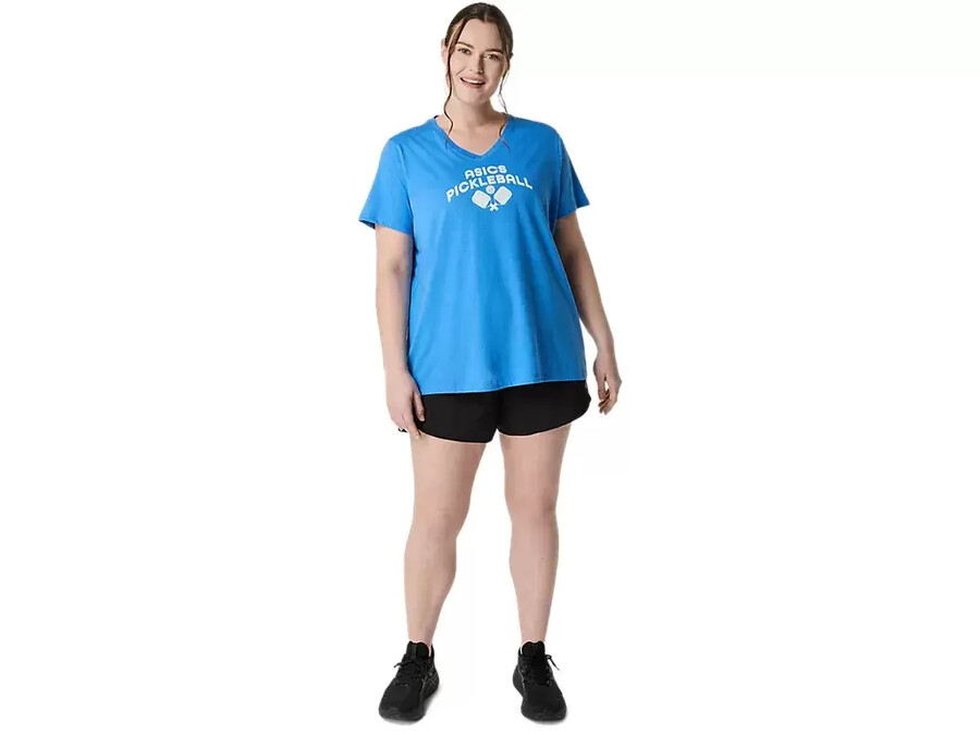 asics pickleball kurzarm-t-shirt fÜr damen