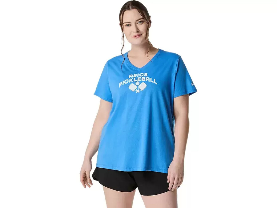 asics pickleball kurzarm-t-shirt fÜr damen