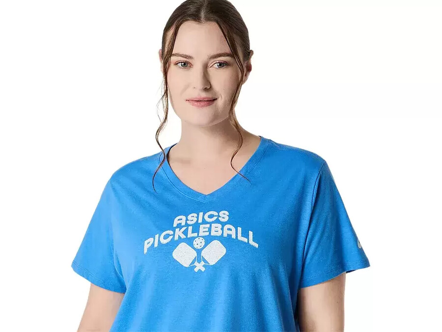 asics pickleball kurzarm-t-shirt fÜr damen