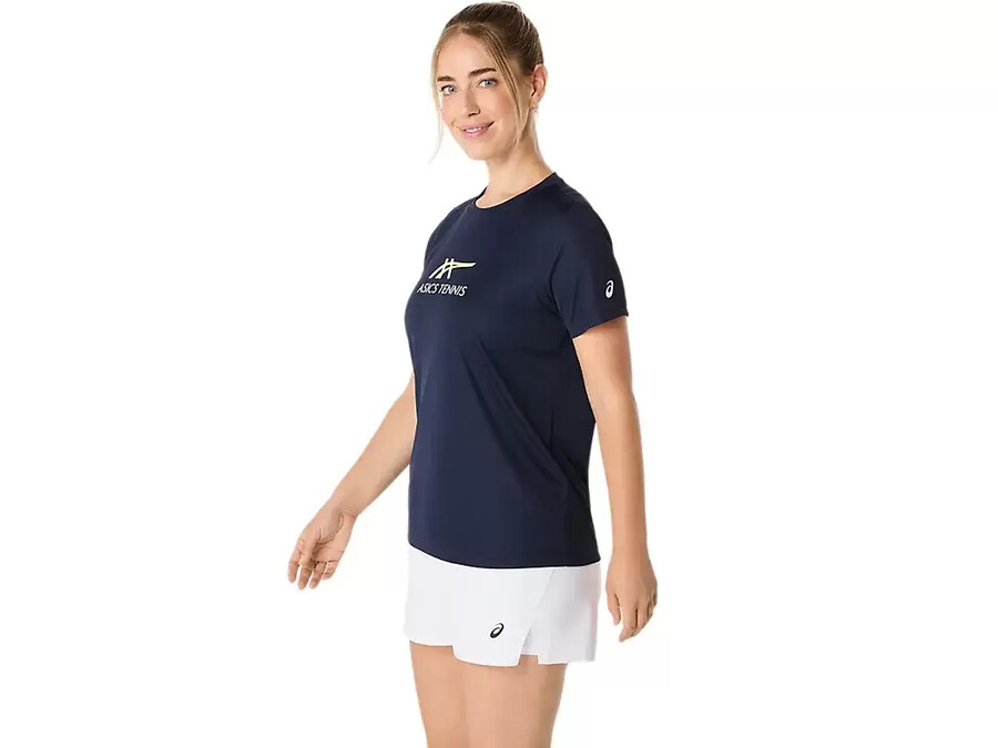 court tennis-grafiktee fÜr damen