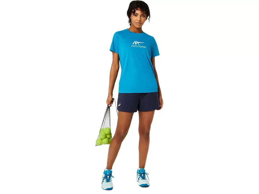 court tennis-grafiktee fÜr damen