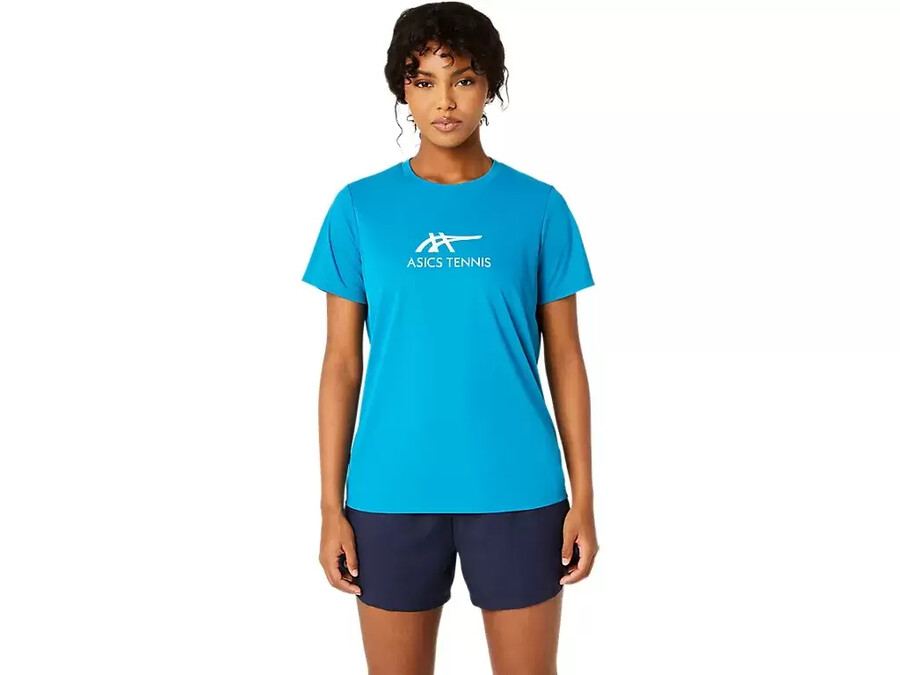 court tennis-grafiktee fÜr damen