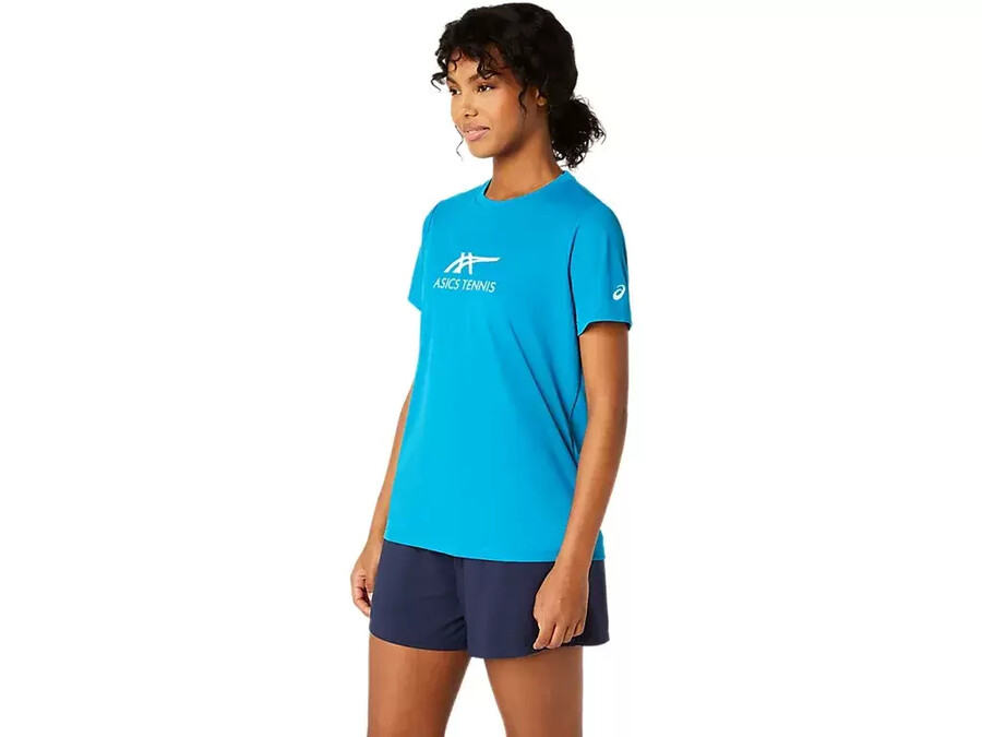 court tennis-grafiktee fÜr damen