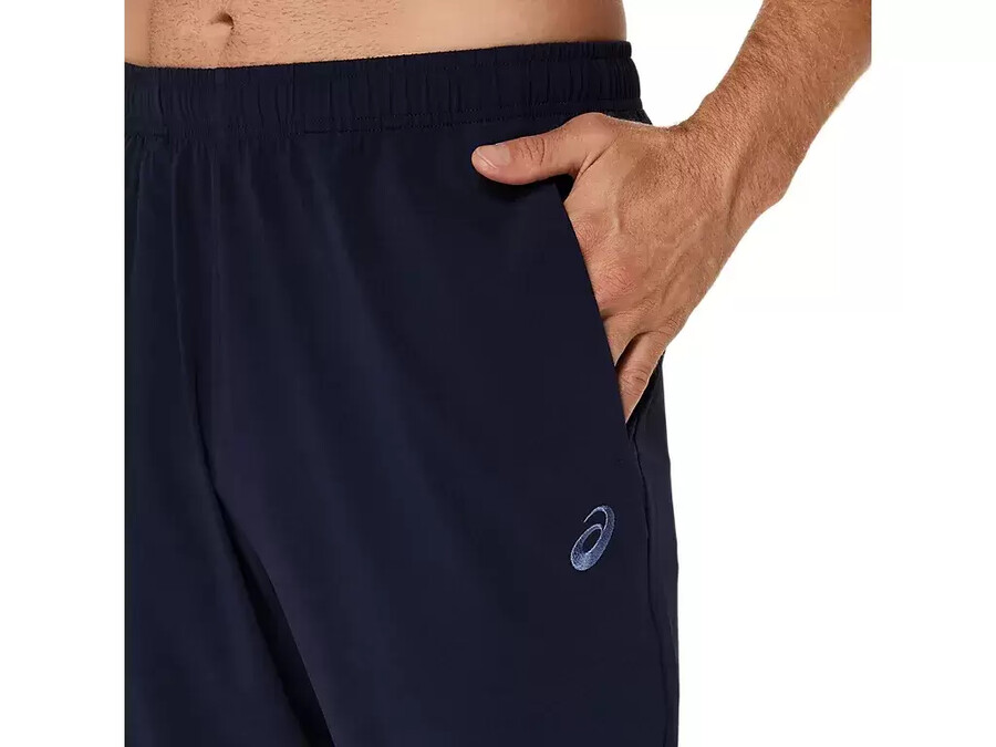 asics gewebte hose mit spirale-stickerei