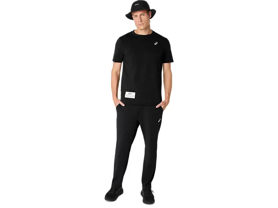 schwere strickhose mit geradem geschnittenem muster
