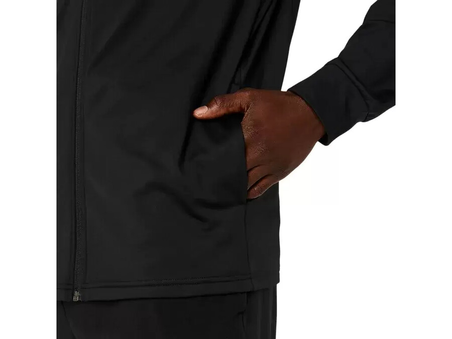 hoodie aus strickjersey mit durchgehender reissverschluss