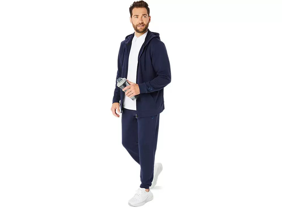 sweat-kapuzenpullover mit durchgehendem reissverschluss