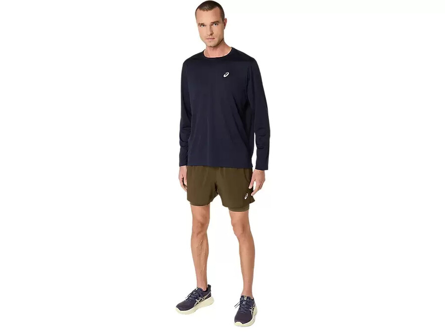asics silberne 2n1 5in kurze