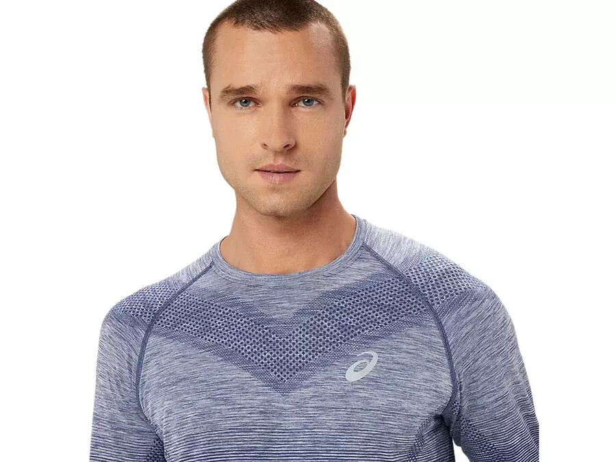 nahtloses langarm-top fÜr herren