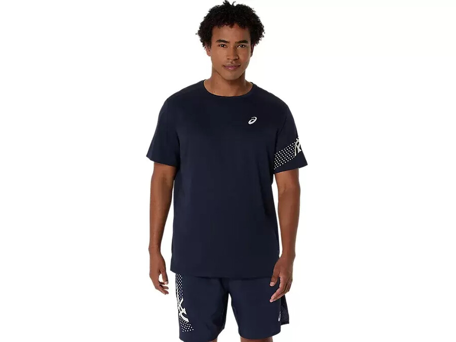 asics icon kurzarm-oberteil