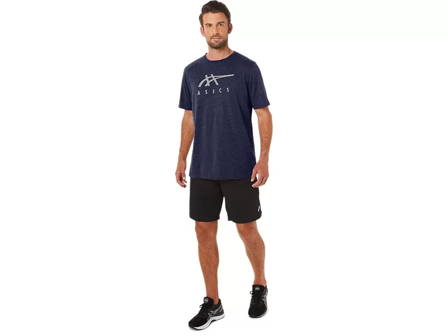 asics gestreiftes kurzarm-t-shirt