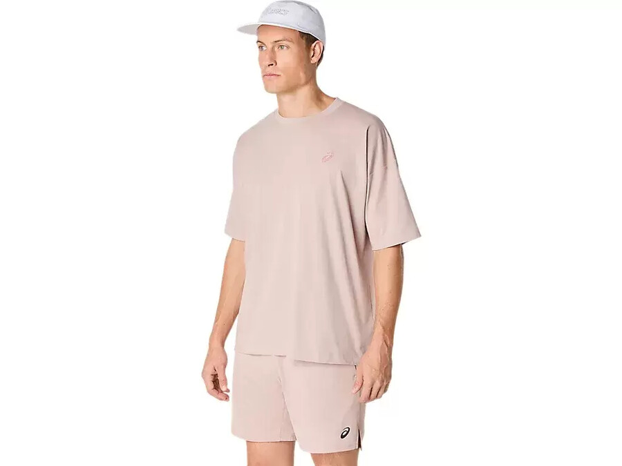 asics t-shirt mit stickerei „spiral relax