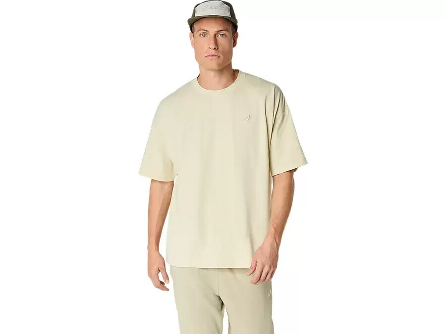asics t-shirt mit stickerei „spiral relax