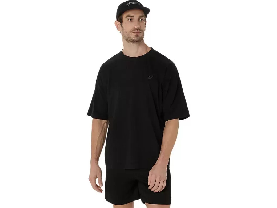 asics t-shirt mit stickerei „spiral relax