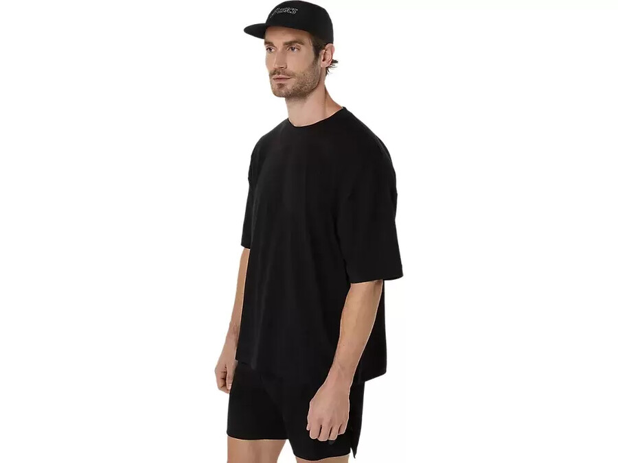 asics t-shirt mit stickerei „spiral relax