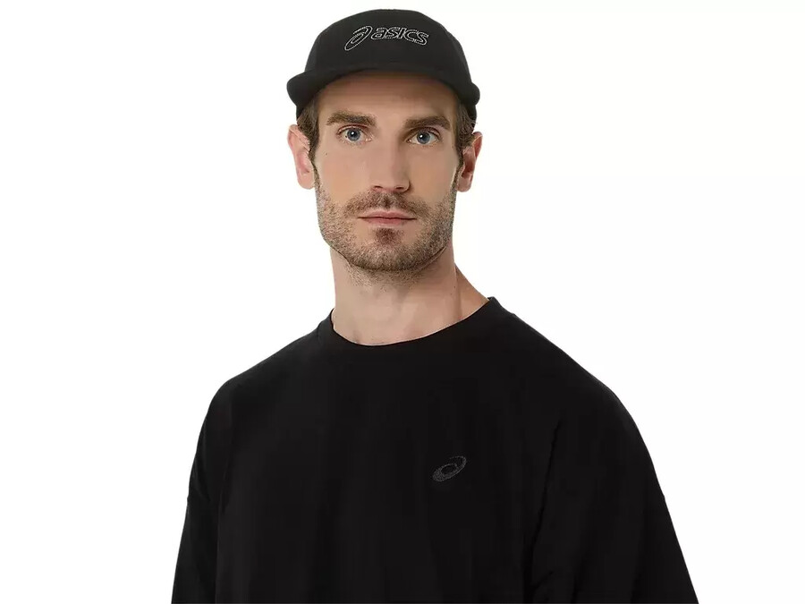 asics t-shirt mit stickerei „spiral relax