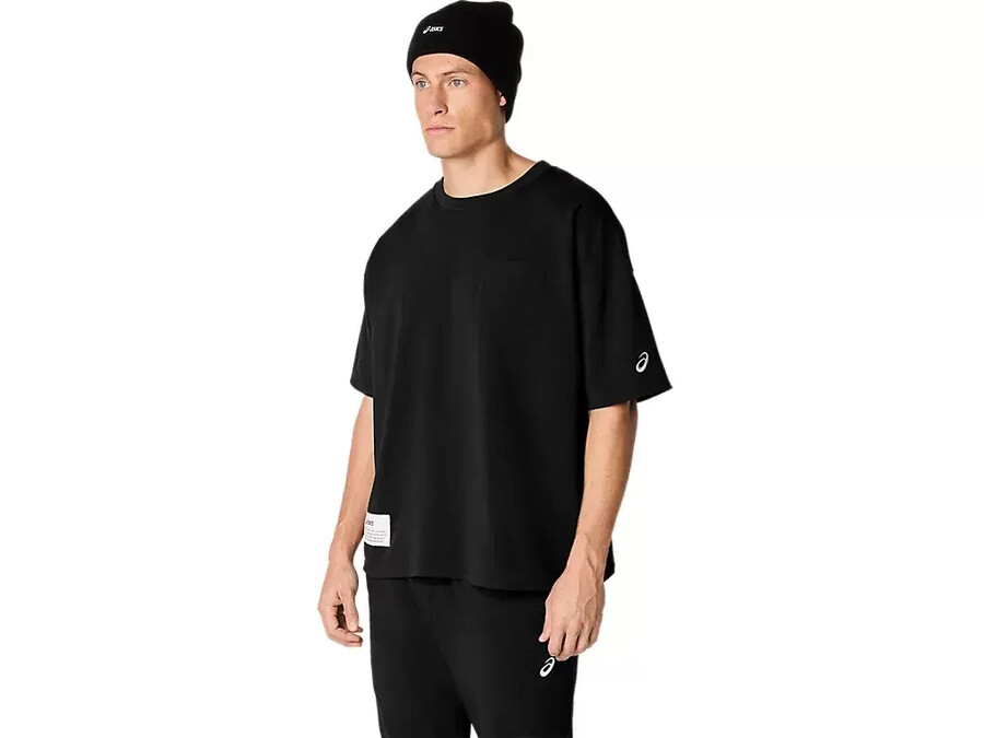 schweres lockeres t-shirt mit taschen