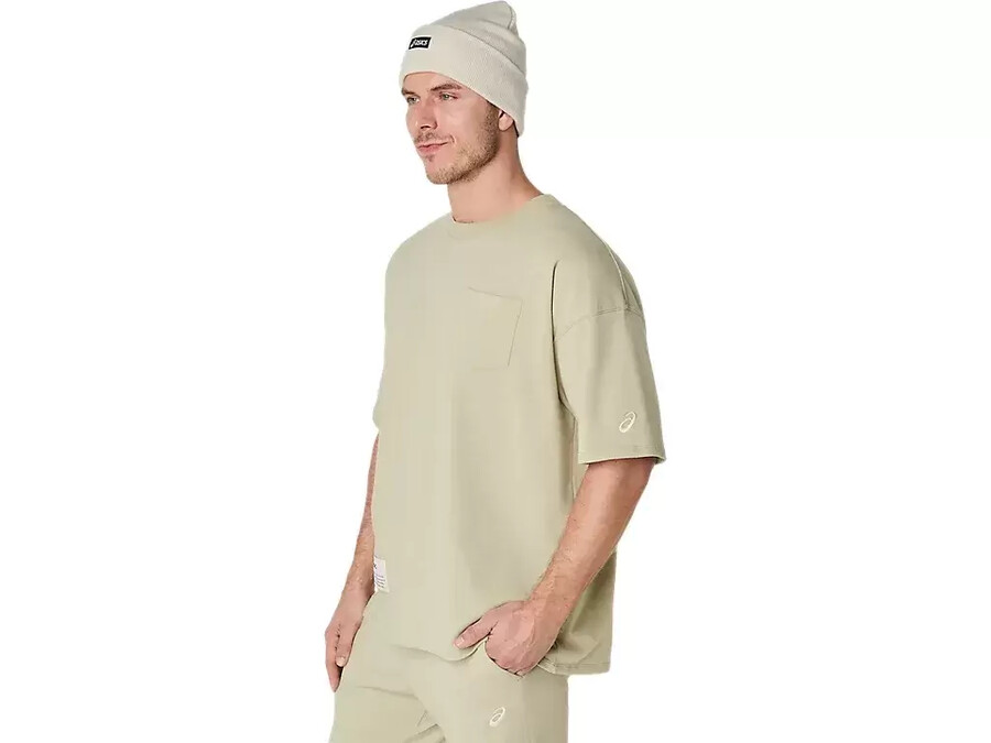 schweres lockeres t-shirt mit taschen