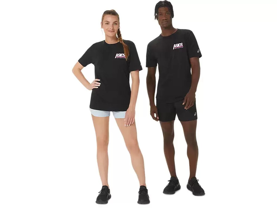 unisex asics smsb 1977 run club kurzarm-t-shirt