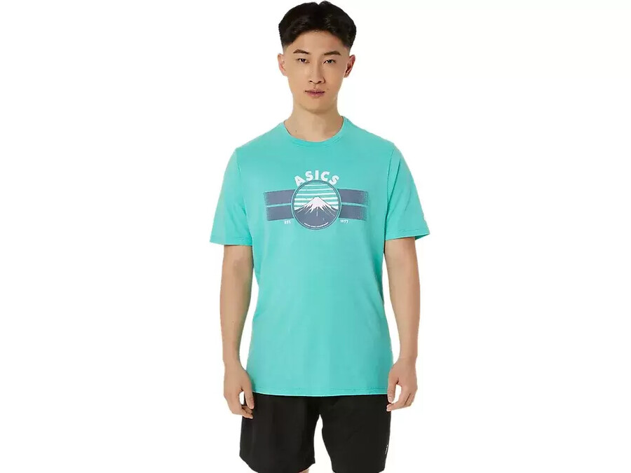 unisex asics est 1977 mountain t-shirt