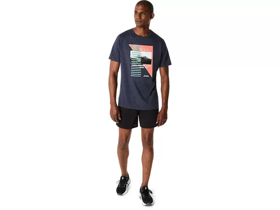 asics retro kurzarm-t-shirt